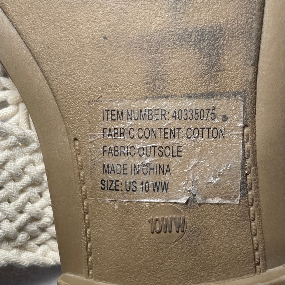 Torrid Cream Woven Sandals - Picture 5 of 5